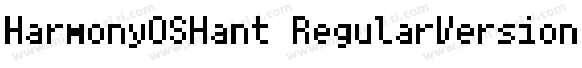 HarmonyOSHant RegularVersion 1000字体转换